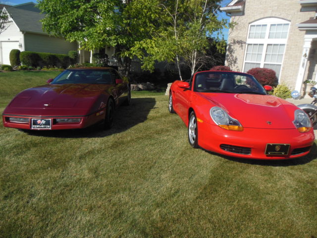 1986 maroon Chevrolet Corvette Coupe