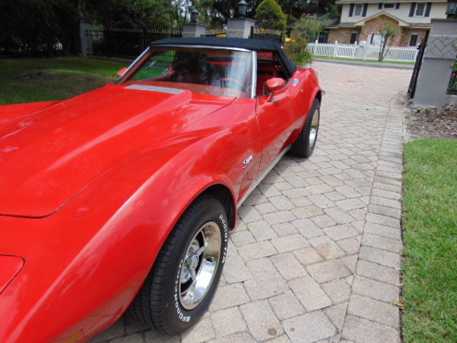 1973 Red Chevrolet Corvette Convertible