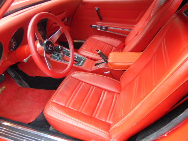 1973 Red Chevrolet Corvette Convertible