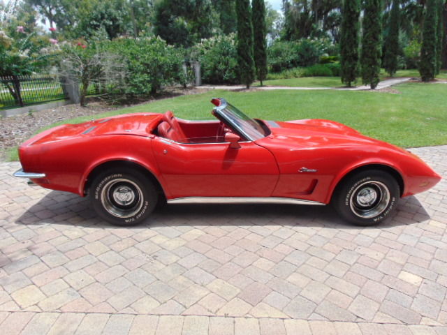 1973 Red Chevrolet Corvette Convertible