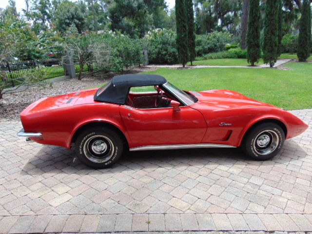 1973 Red Chevrolet Corvette Convertible
