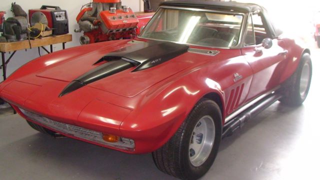 1966 red Chevrolet Corvette Convertible