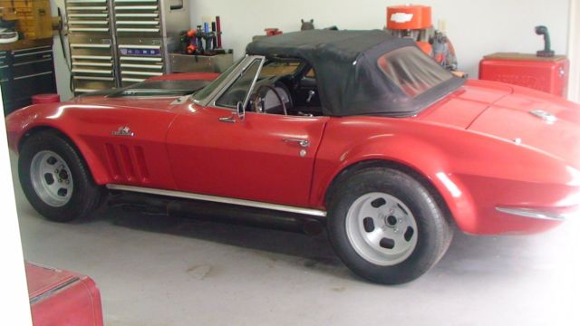 1966 red Chevrolet Corvette Convertible