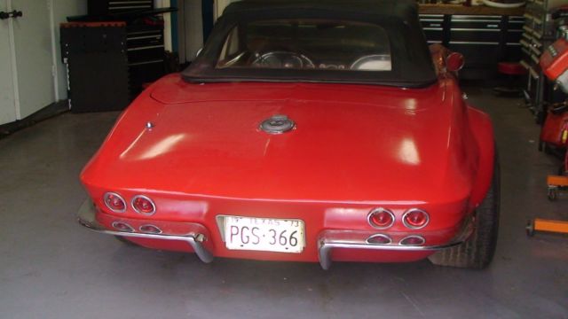 1966 red Chevrolet Corvette Convertible