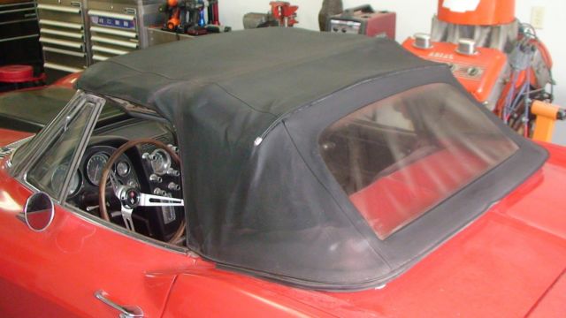 1966 red Chevrolet Corvette Convertible