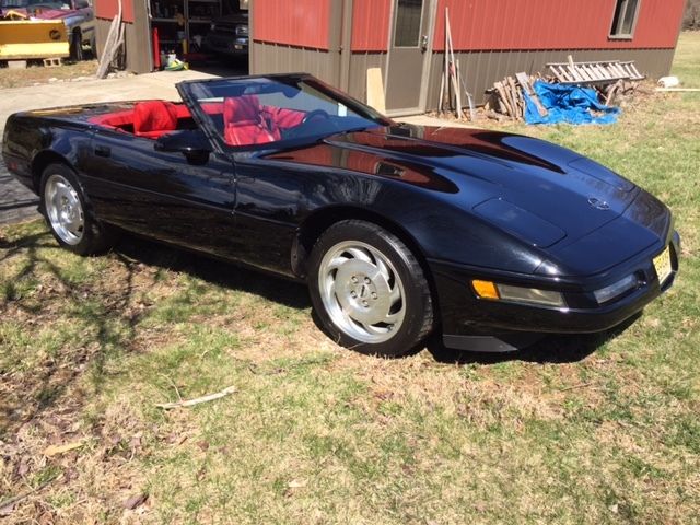 1993 Black Chevrolet Corvette Convertible