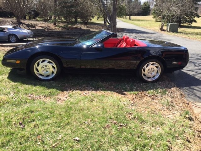 1993 Black Chevrolet Corvette Convertible