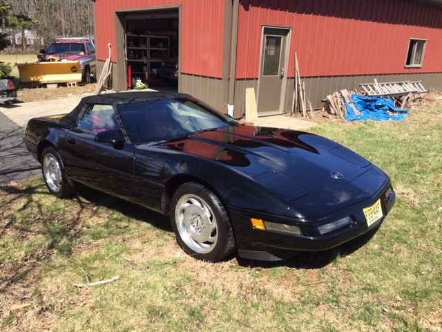 1993 Black Chevrolet Corvette Convertible