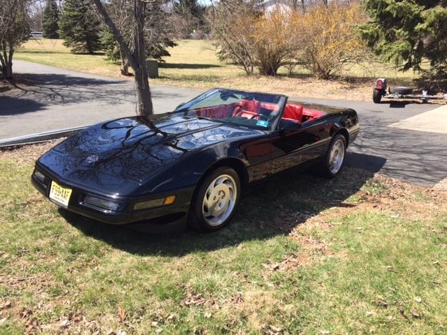 1993 Black Chevrolet Corvette Convertible