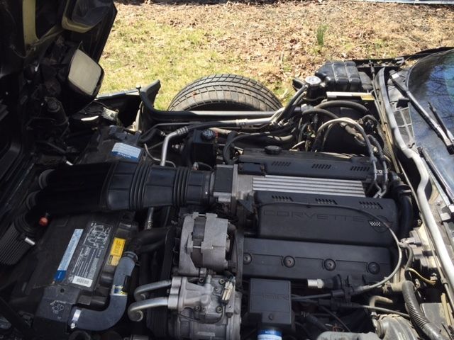 1993 Black Chevrolet Corvette Convertible