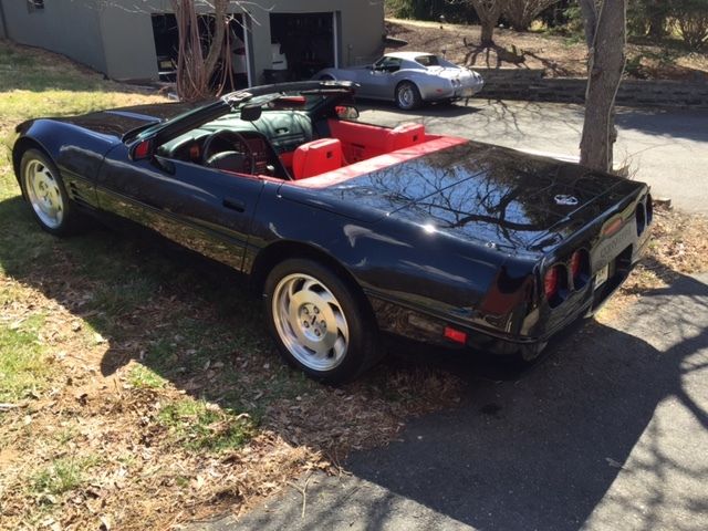 1993 Black Chevrolet Corvette Convertible