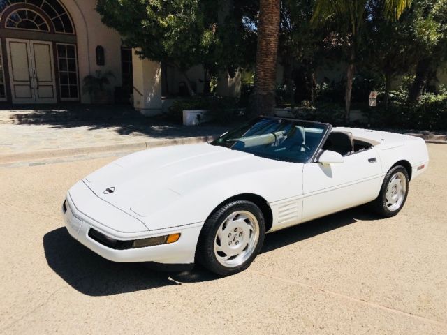 1991 White Chevrolet Corvette