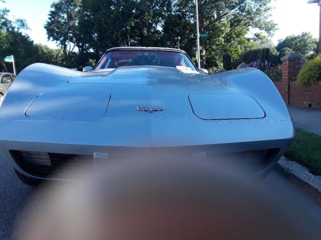 1977 Silver Chevrolet Corvette Coupe