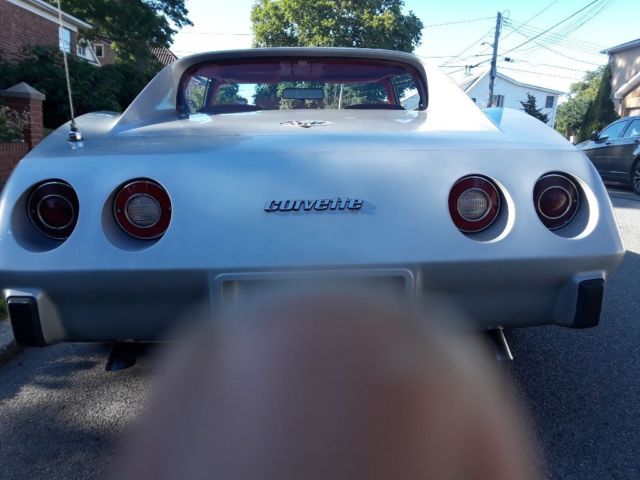1977 Silver Chevrolet Corvette Coupe