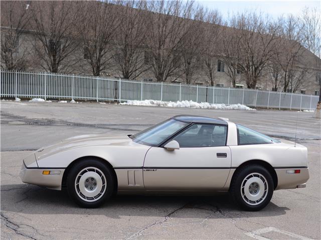1987 Gold Chevrolet Corvette --