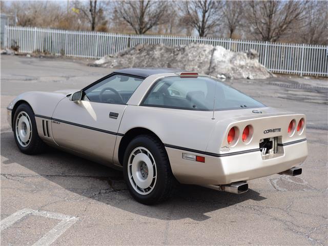 1987 Gold Chevrolet Corvette --