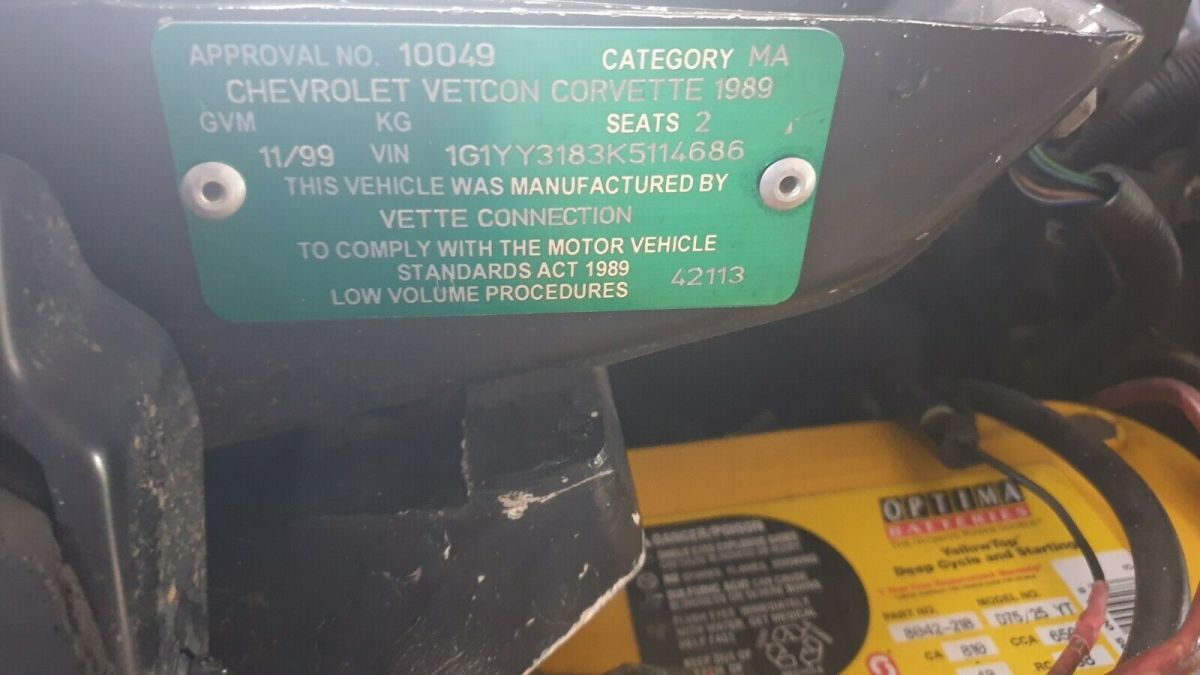1989 0 Chevrolet Corvette Coupe
