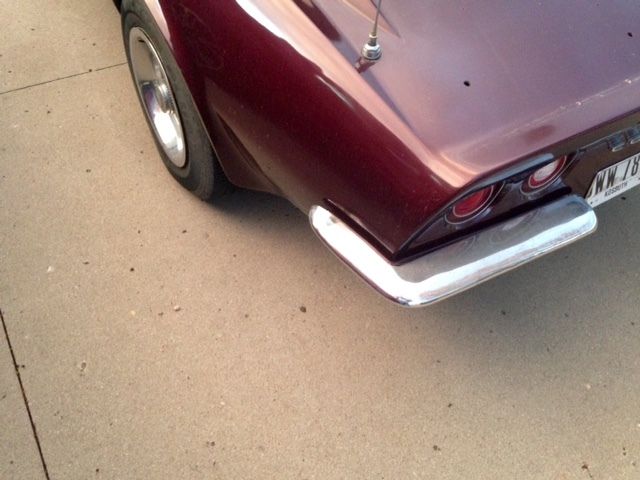 1973 maroon Chevrolet Corvette Coupe
