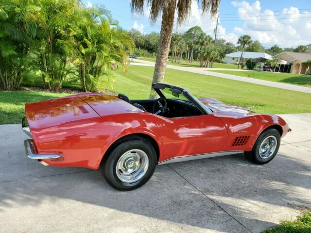1971 Red Chevrolet Corvette Convertible