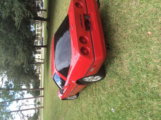 1984 Red Chevrolet Corvette Coupe