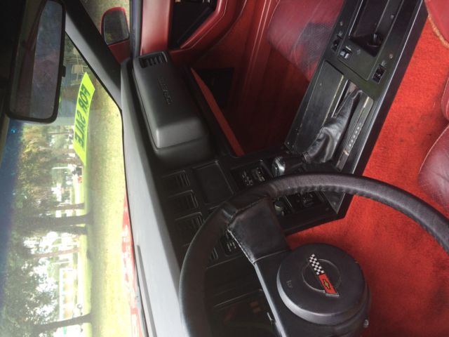 1984 Red Chevrolet Corvette Coupe