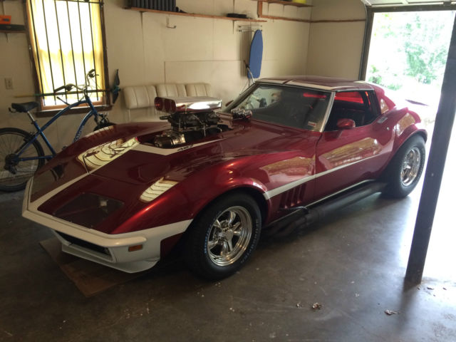 1969 candy apple red Chevrolet Corvette Coupe