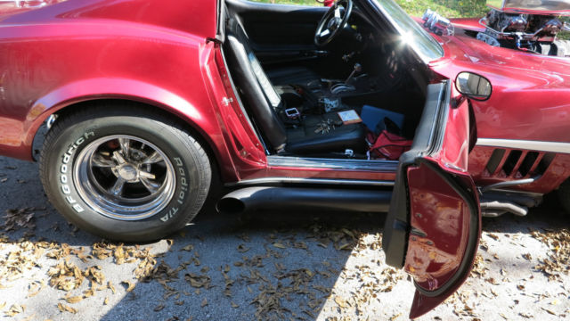 1969 candy apple red Chevrolet Corvette Coupe