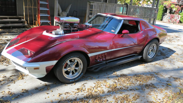 1969 candy apple red Chevrolet Corvette Coupe