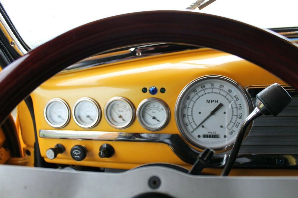 1948 Yellow Chevrolet hot rod Sedan