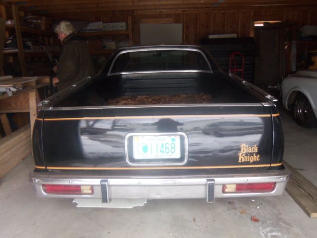 1979 Black Chevrolet El Camino Sedan