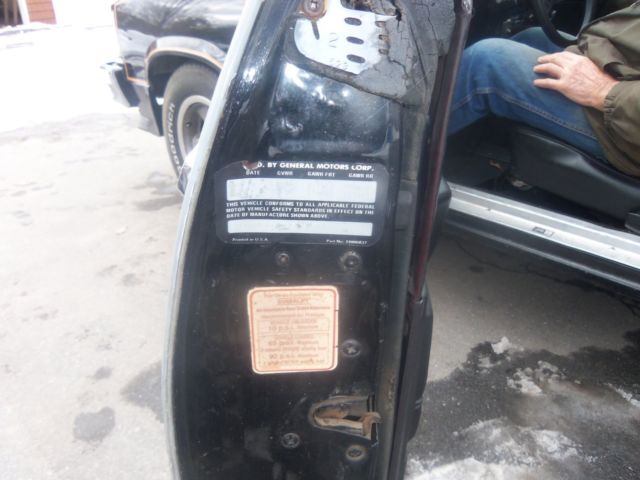 1979 Black Chevrolet El Camino Sedan