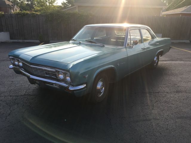 1971 Blue Chevrolet Impala 4 door sedan