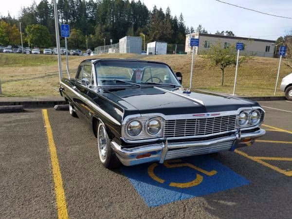 1964 Black Chevrolet Impala Coupe