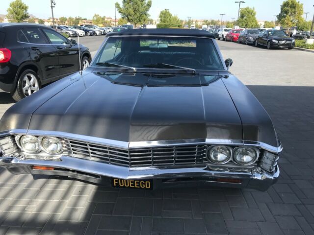 1967 Gray Chevrolet Impala Convertible