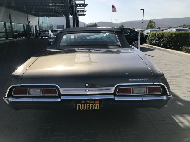 1967 Gray Chevrolet Impala Convertible