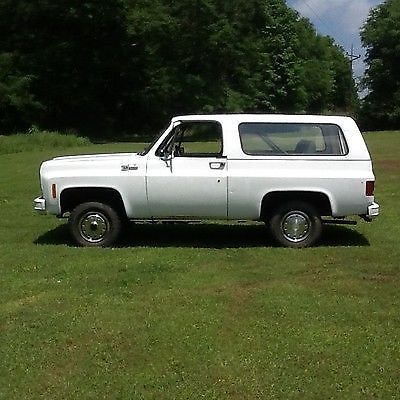 1973 White Chevrolet Blazer Convertible