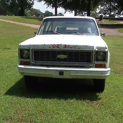 1973 White Chevrolet Blazer Convertible