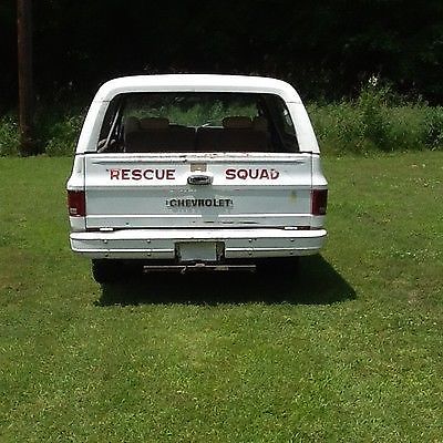 1973 White Chevrolet Blazer Convertible
