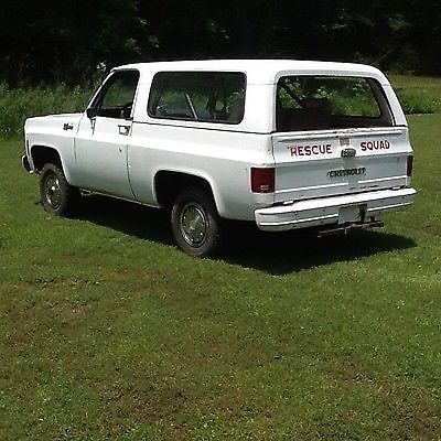 1973 White Chevrolet Blazer Convertible