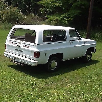 1973 White Chevrolet Blazer Convertible