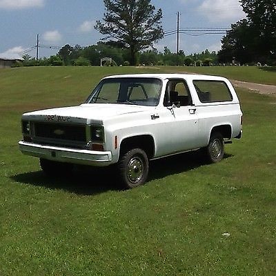 1973 White Chevrolet Blazer Convertible