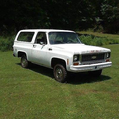1973 White Chevrolet Blazer Convertible