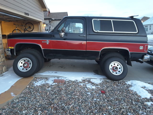 1988 Red and black Chevrolet Blazer SUV