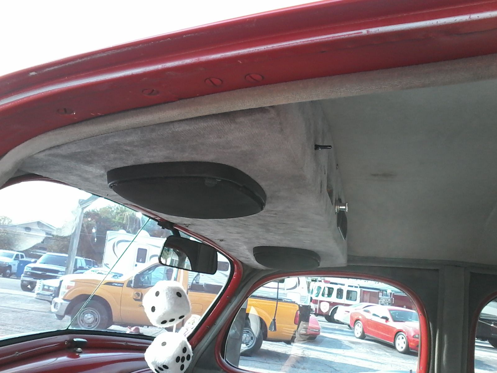 1936 Red Chevrolet Master Hot Rod Sedan