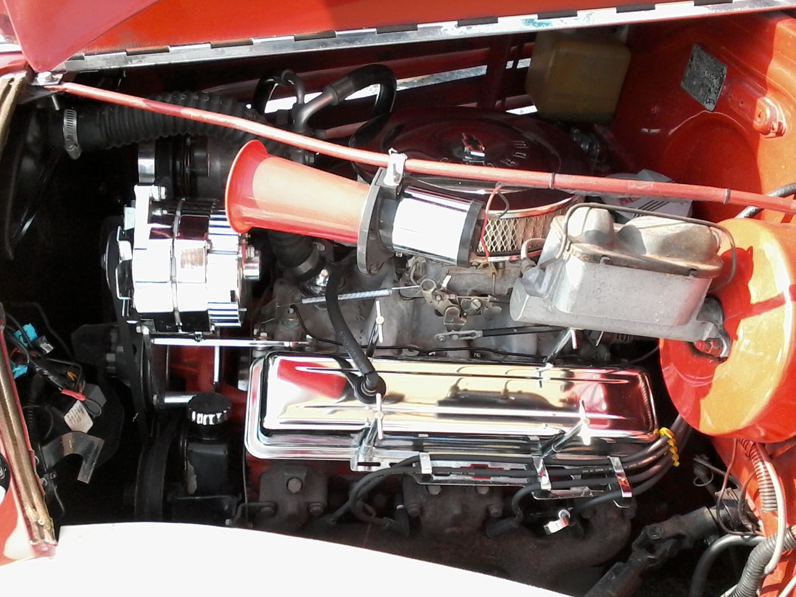 1936 Red Chevrolet Master Hot Rod Sedan