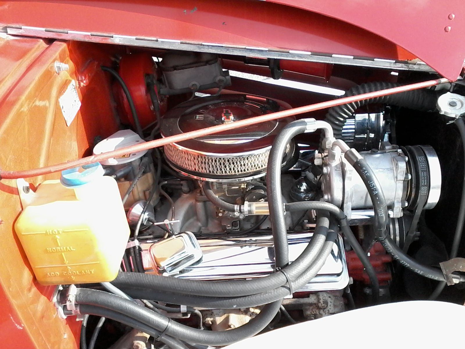 1936 Red Chevrolet Master Hot Rod Sedan