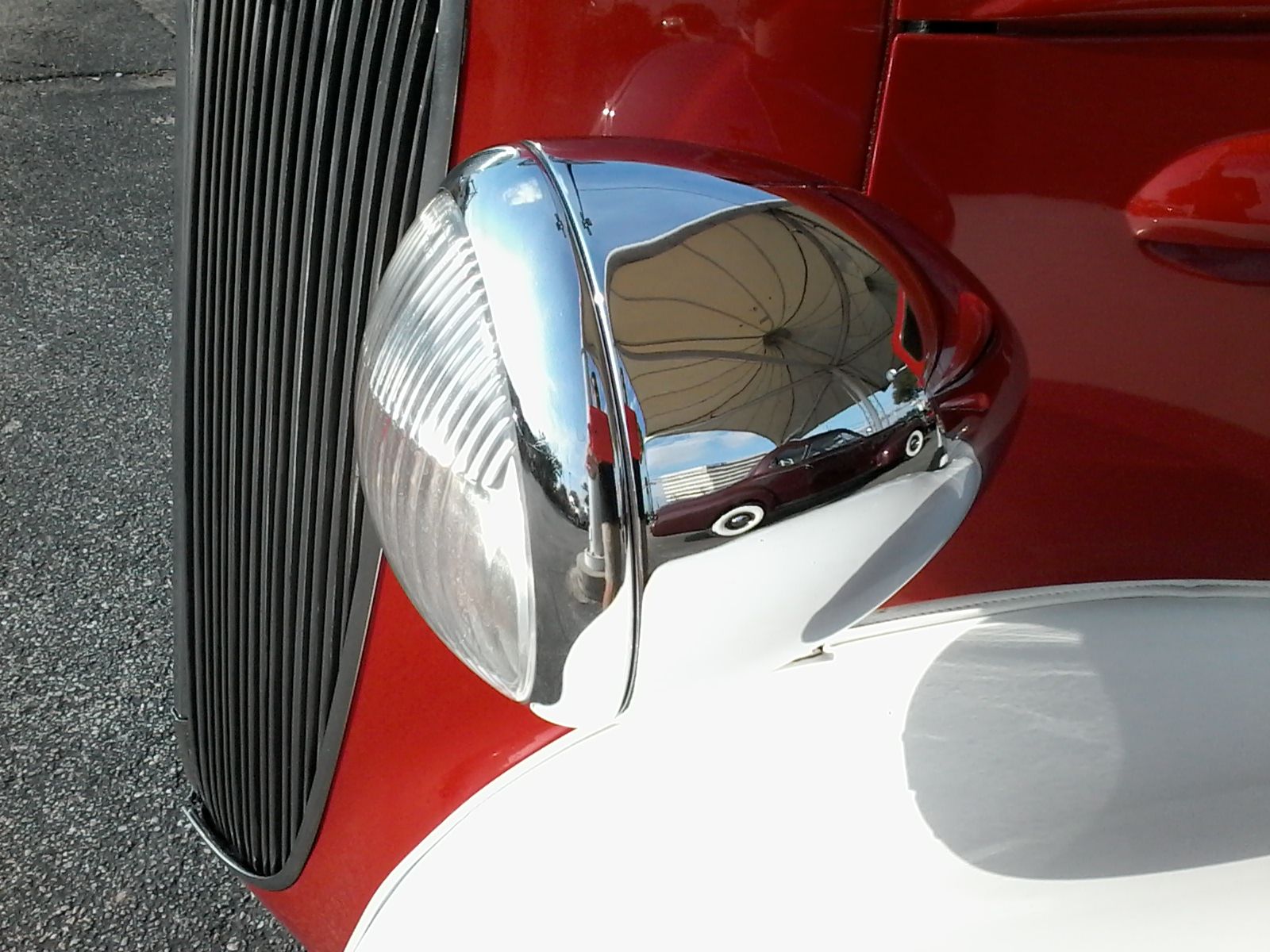1936 Red Chevrolet Master Hot Rod Sedan