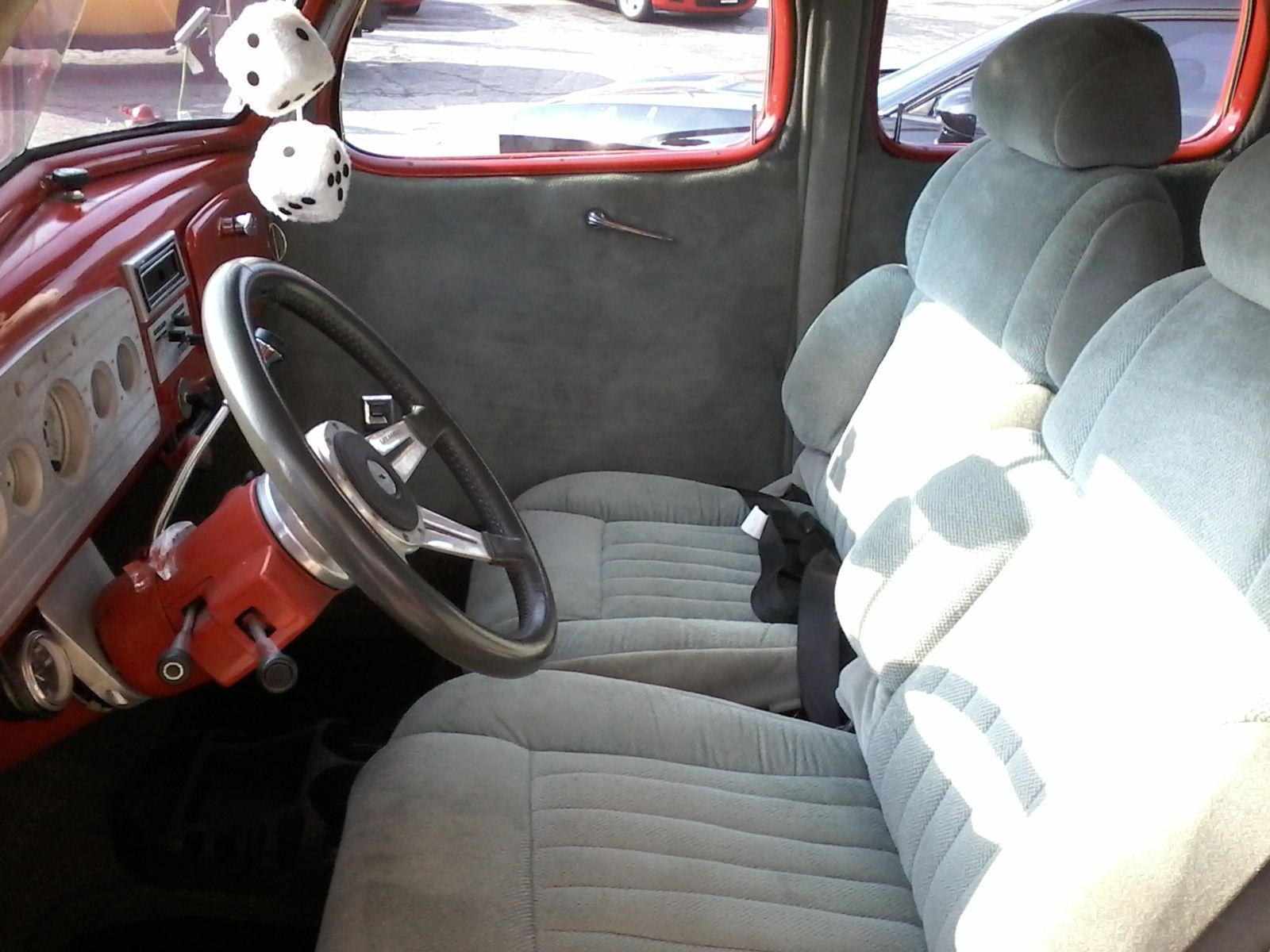 1936 Red Chevrolet Master Hot Rod Sedan
