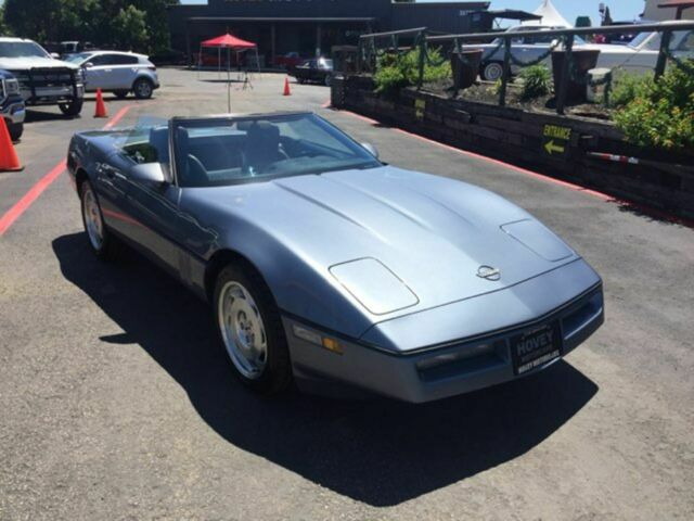 1990 Blue Chevrolet Corvette Convertible