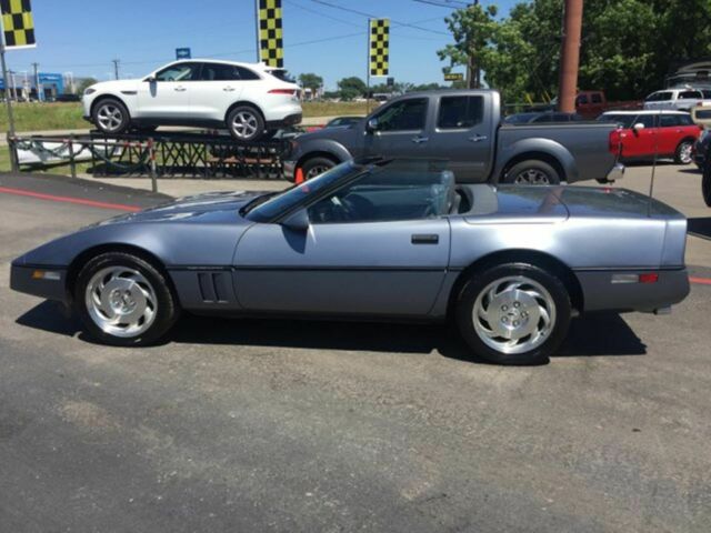 1990 Blue Chevrolet Corvette Convertible